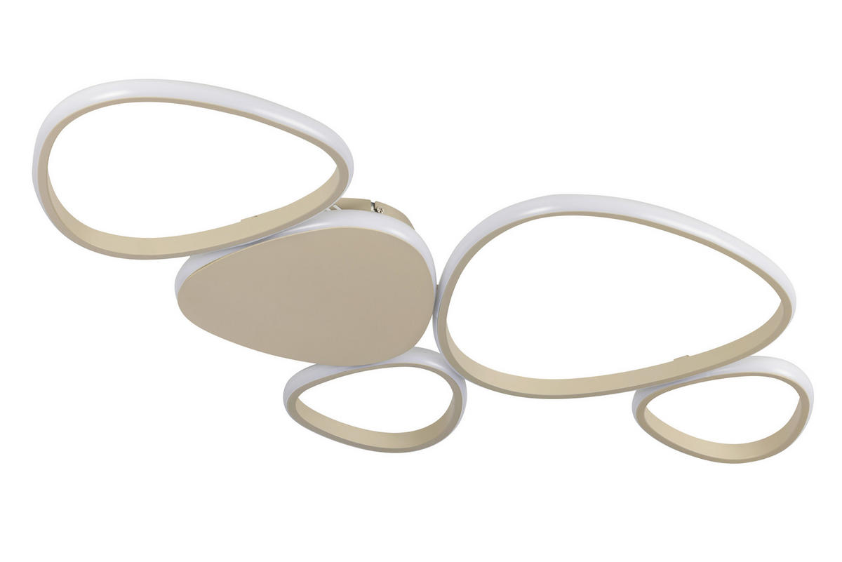 LED-DECKENLEUCHTE   - Sandfarben, Design, Kunststoff/Metall (90,5l) - Novel