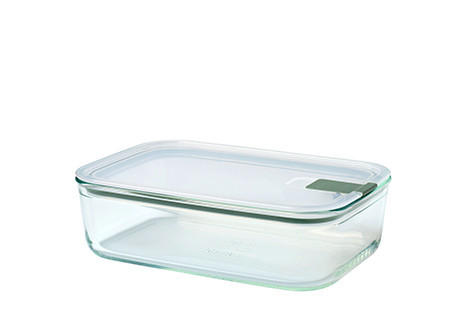 FRISCHHALTEDOSE EASYCLIP 1,5 L  - Transparent/Olivgrün, KONVENTIONELL, Glas/Kunststoff (23,8/16,7/7cm) - Mepal
