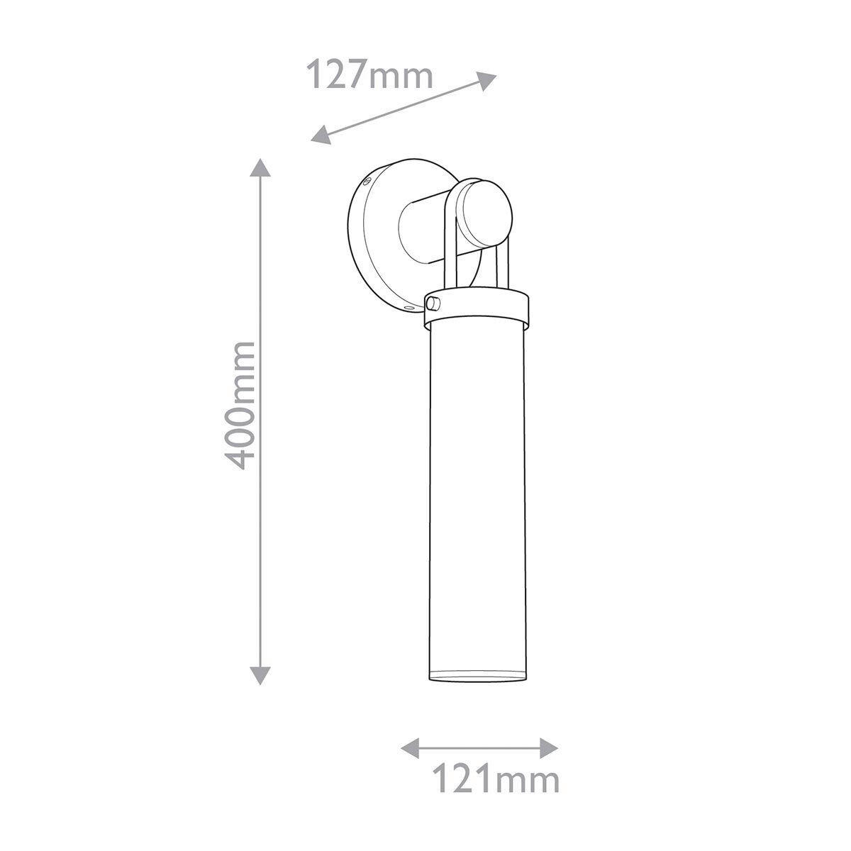 WANDLEUCHTE    - Messingfarben, KONVENTIONELL, Glas/Metall (40/12,1/12,7cm) - Elstead Lighting
