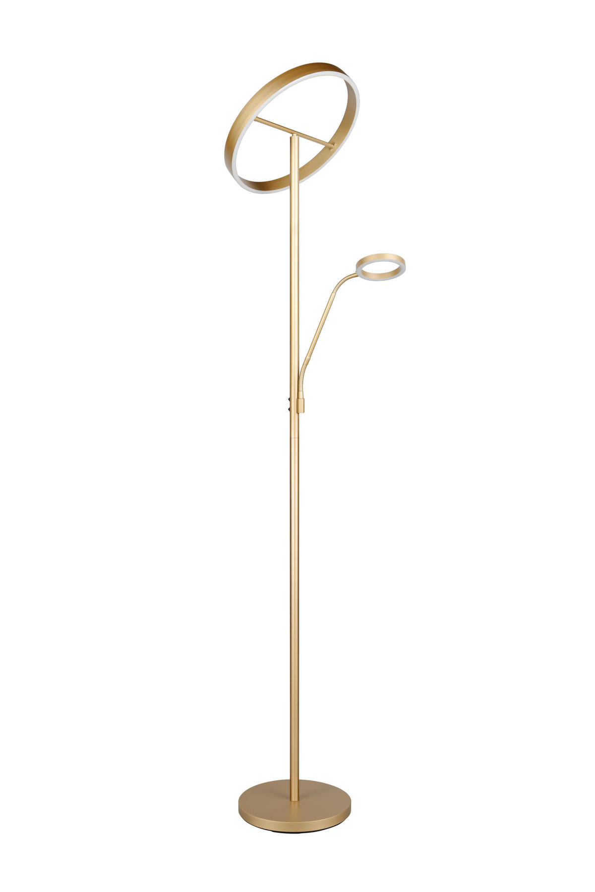 LED-STEHLEUCHTE - Goldfarben, Design, Metall (40/180cm) - Trio Leuchten