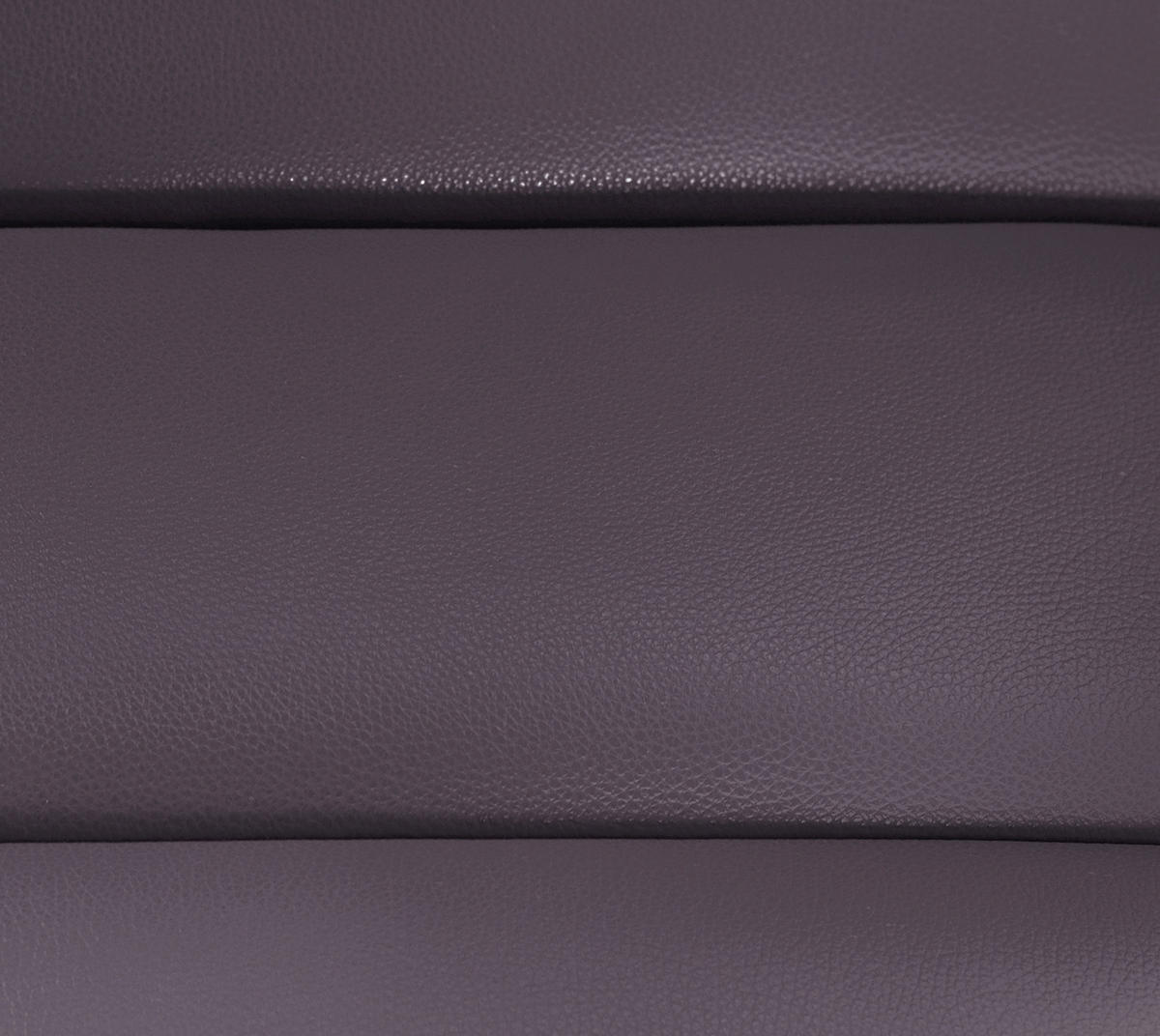 RELAXLIEGE Echtleder Aubergine  - Silberfarben/Aubergine, Design, Leder/Metall (65/65-95/171cm) - Livetastic