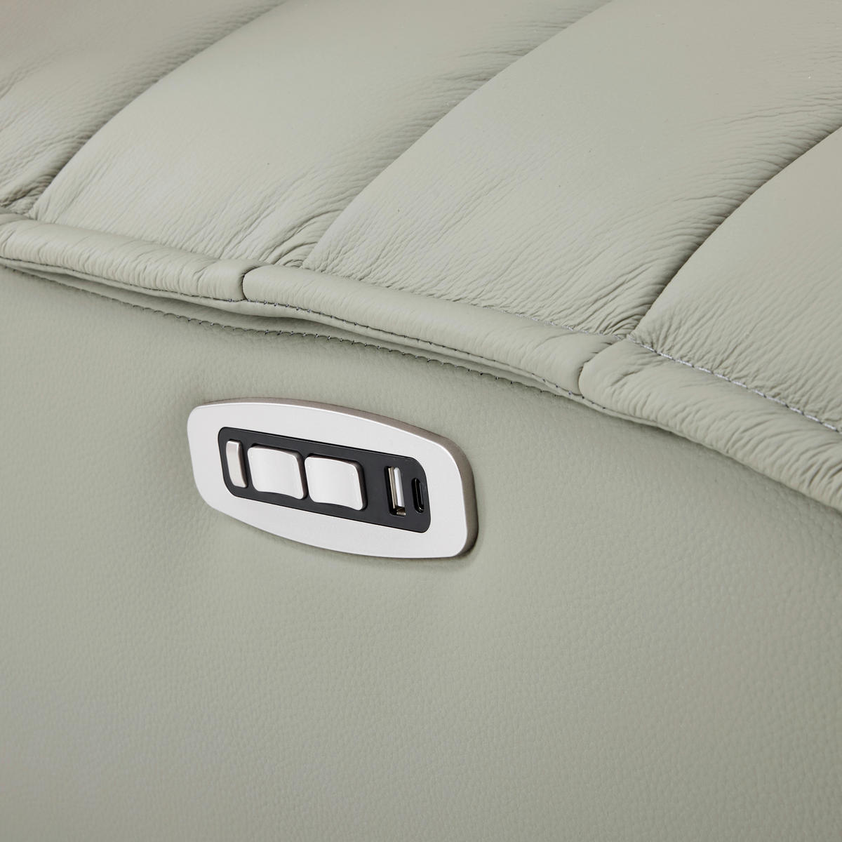 RELAXSESSEL in Metall, Textil, Leder Grau, Schwarz  - Schwarz/Grau, Design, Leder/Textil (68/108/84cm) - Stylife