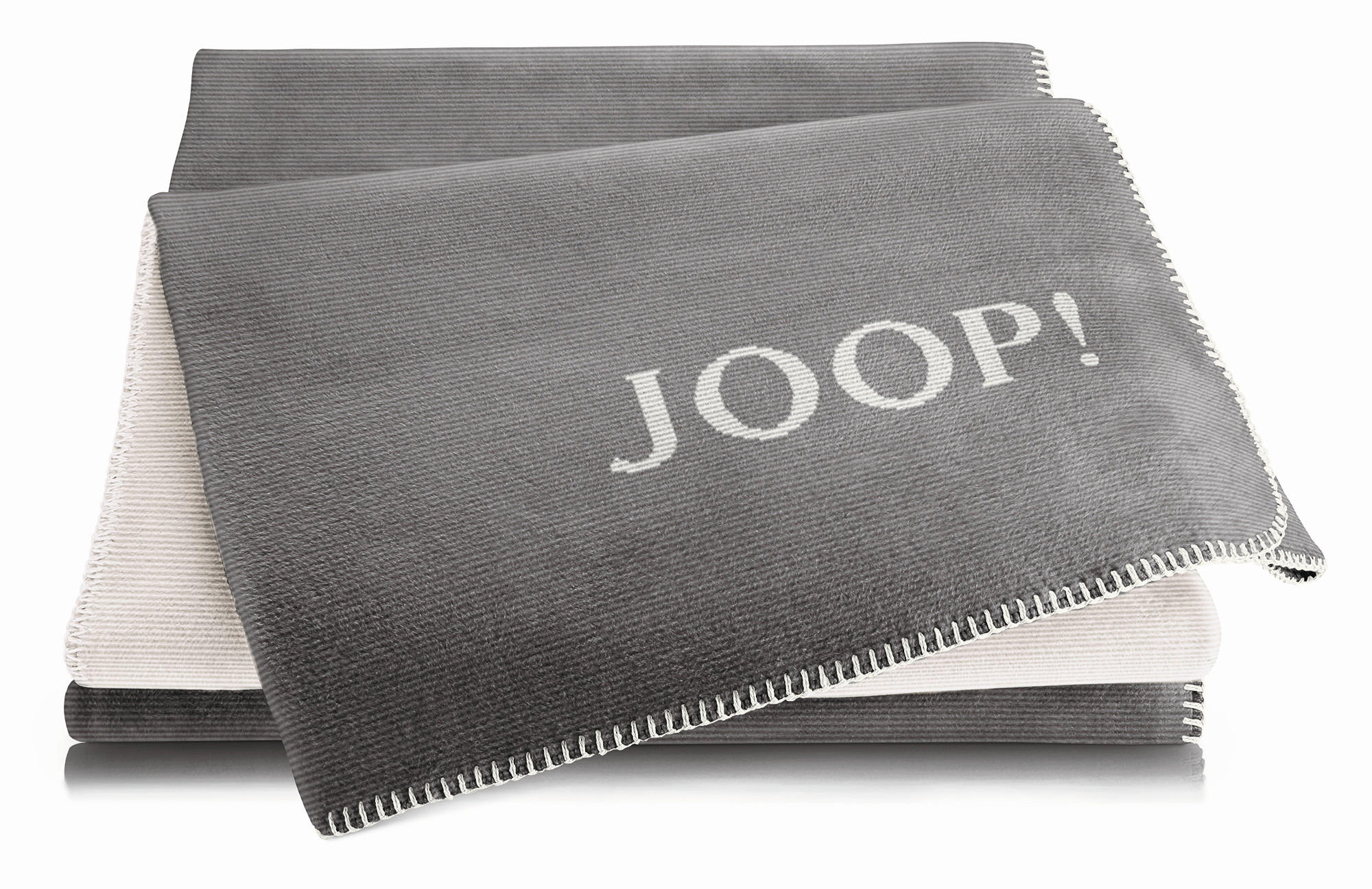 ĆEBE 150/200 cm srebrna, svetlosiva  - svetlosiva/srebrna, Osnovno, tekstil (150/200cm) - Joop!