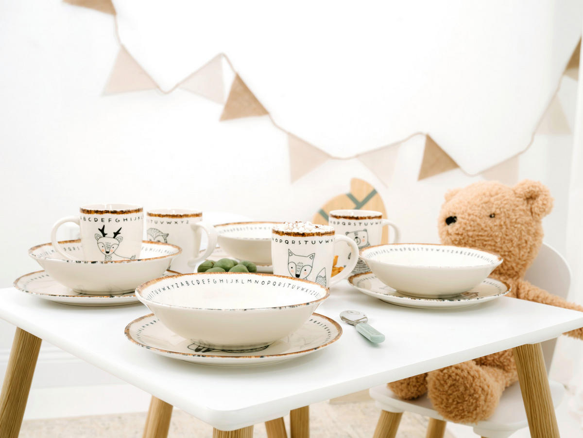 KINDERGESCHIRRSET 3-teilig  - Multicolor, Basics, Keramik - Creatable