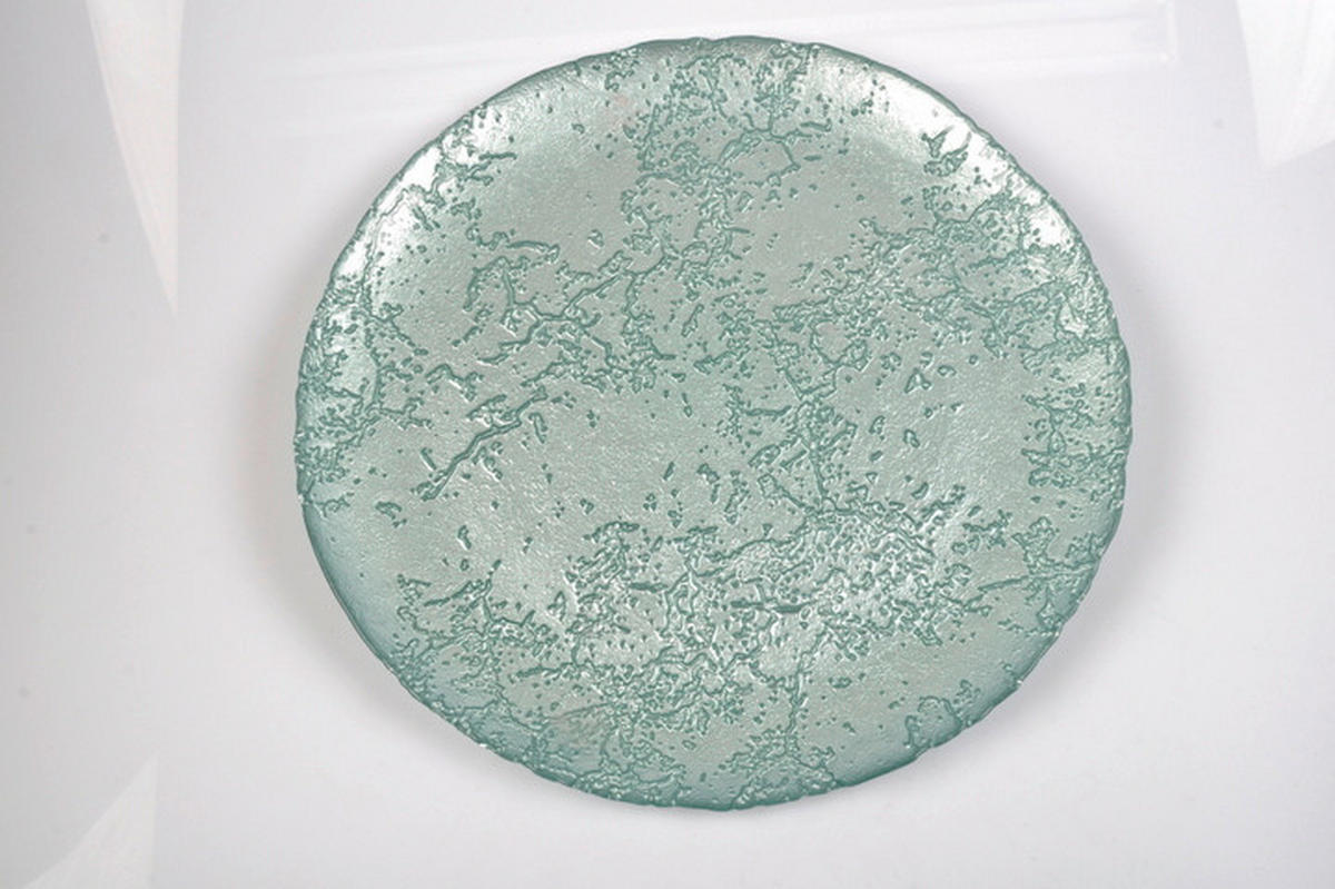 PLATZTELLER Glas  - Mintgrün, Trend, Glas (33cm) - Novel