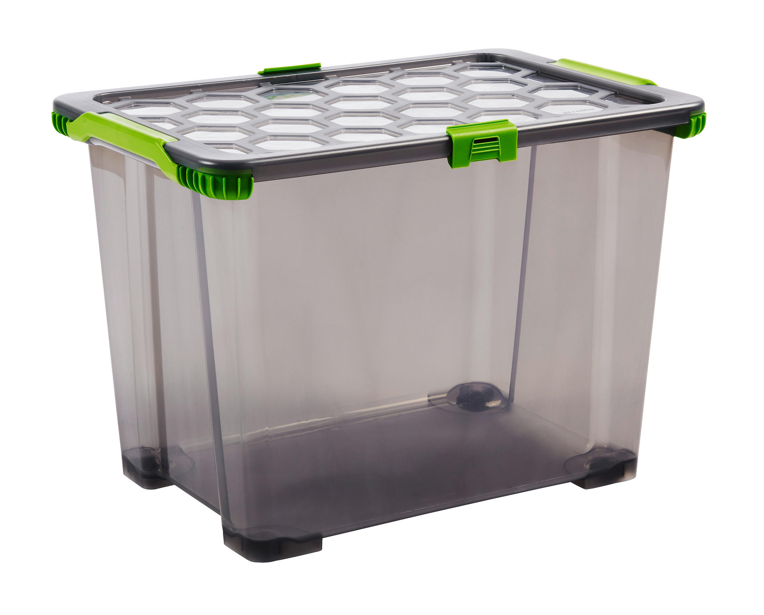 BOX MIT DECKEL EVO SAFE  - Anthrazit, KONVENTIONELL, Kunststoff (59/39,5/41,2cm) - Rotho