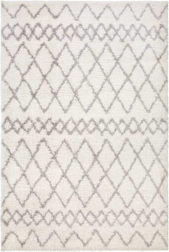 WEBTEPPICH 133/190 cm Pelush Weiß  - Weiß, KONVENTIONELL, Textil (133/190cm)