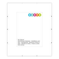 RAM SA KOPČAMA      60/50/1 cm    - prozirna, Osnovno, staklo (60/50/1cm) - Boxxx