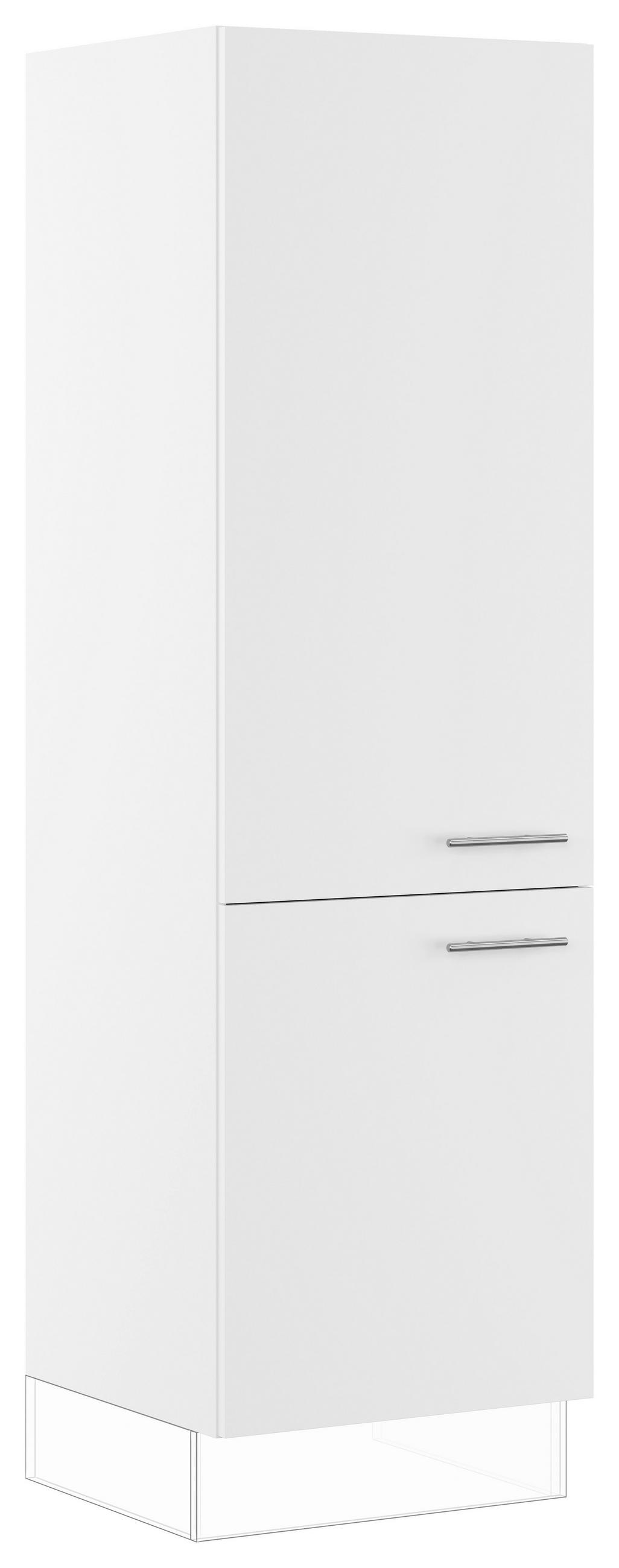 GESCHIRRSCHRANK 60/206,2/57,6 cm  in Weiß  - Edelstahlfarben/Weiß, Basics, Holzwerkstoff/Metall (60/206,2/57,6cm) - Impuls