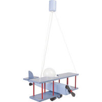 KINDERHÄNGELEUCHTE  42/45/75 cm    - Blau/Rot, KONVENTIONELL, Holz (42/45/75cm)