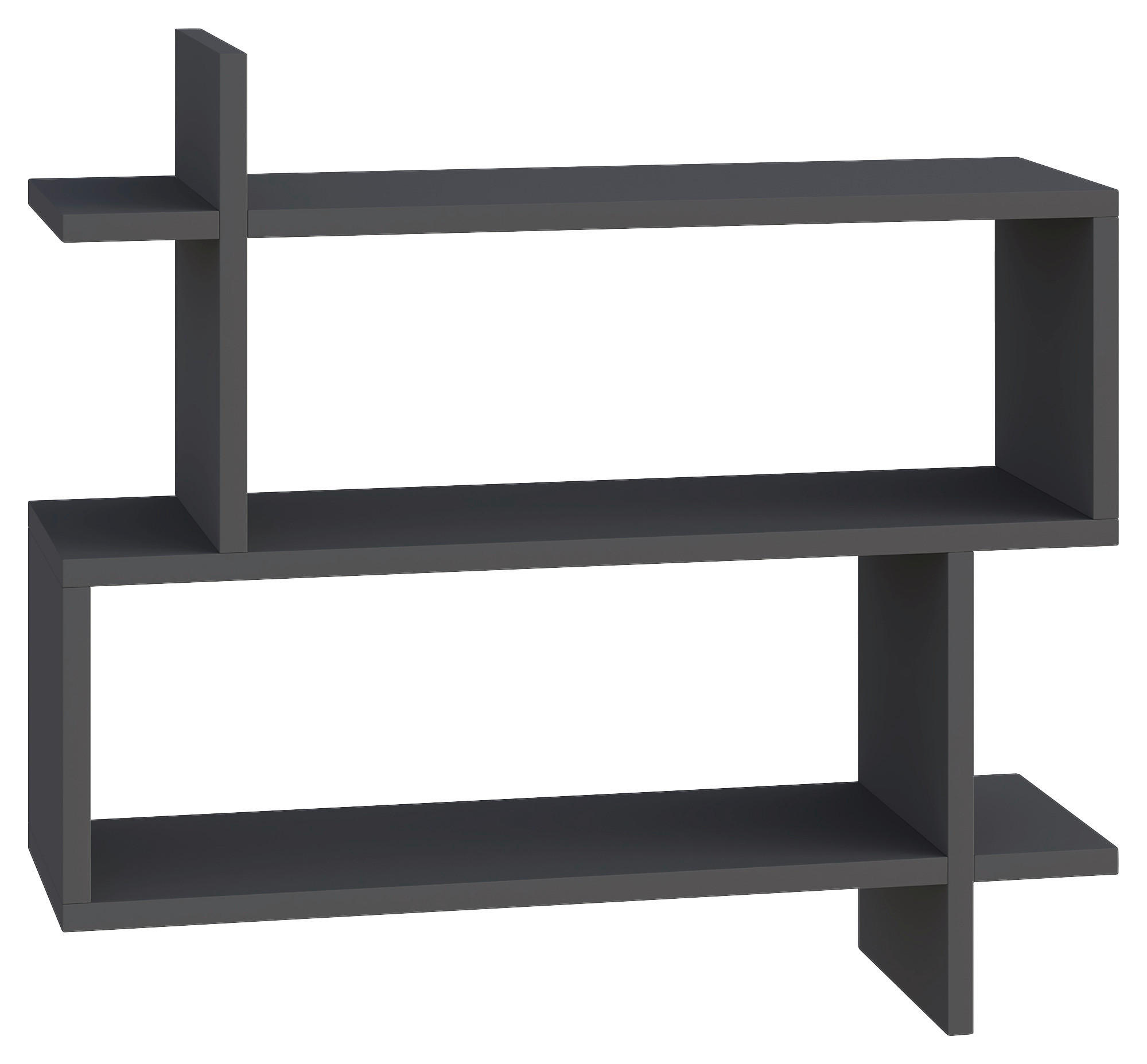 WANDBOARD Anthrazit  - Anthrazit, Design, Holzwerkstoff (70/65/22cm) - Livetastic
