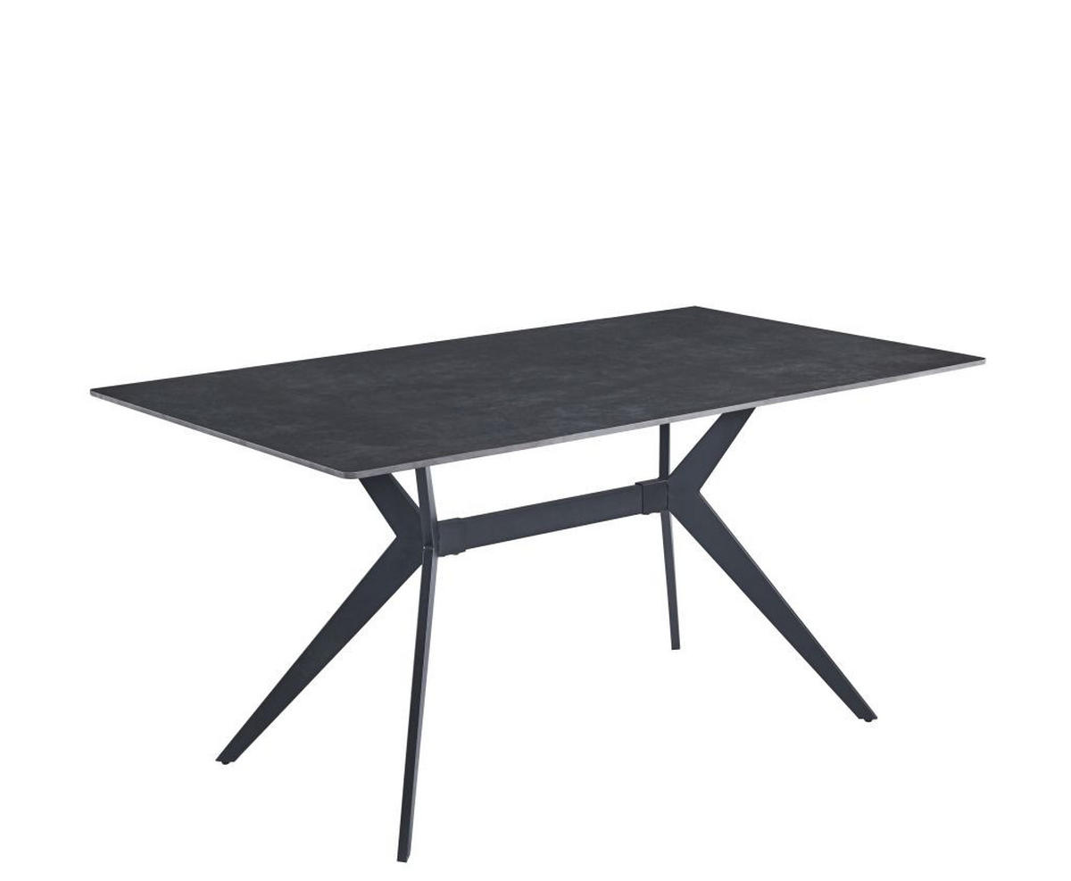 STOL ZA BLAGOVAONICU  siva  metal, keramika      - siva/crna, Basics, metal/keramika (160/76/90cm) - Novel