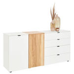 SIDEBOARD Weiß, Eichefarben  172,5/79,5/42 cm  - Eichefarben/Anthrazit, Design, Holz/Holzwerkstoff (172,5/79,5/42cm) - Novel