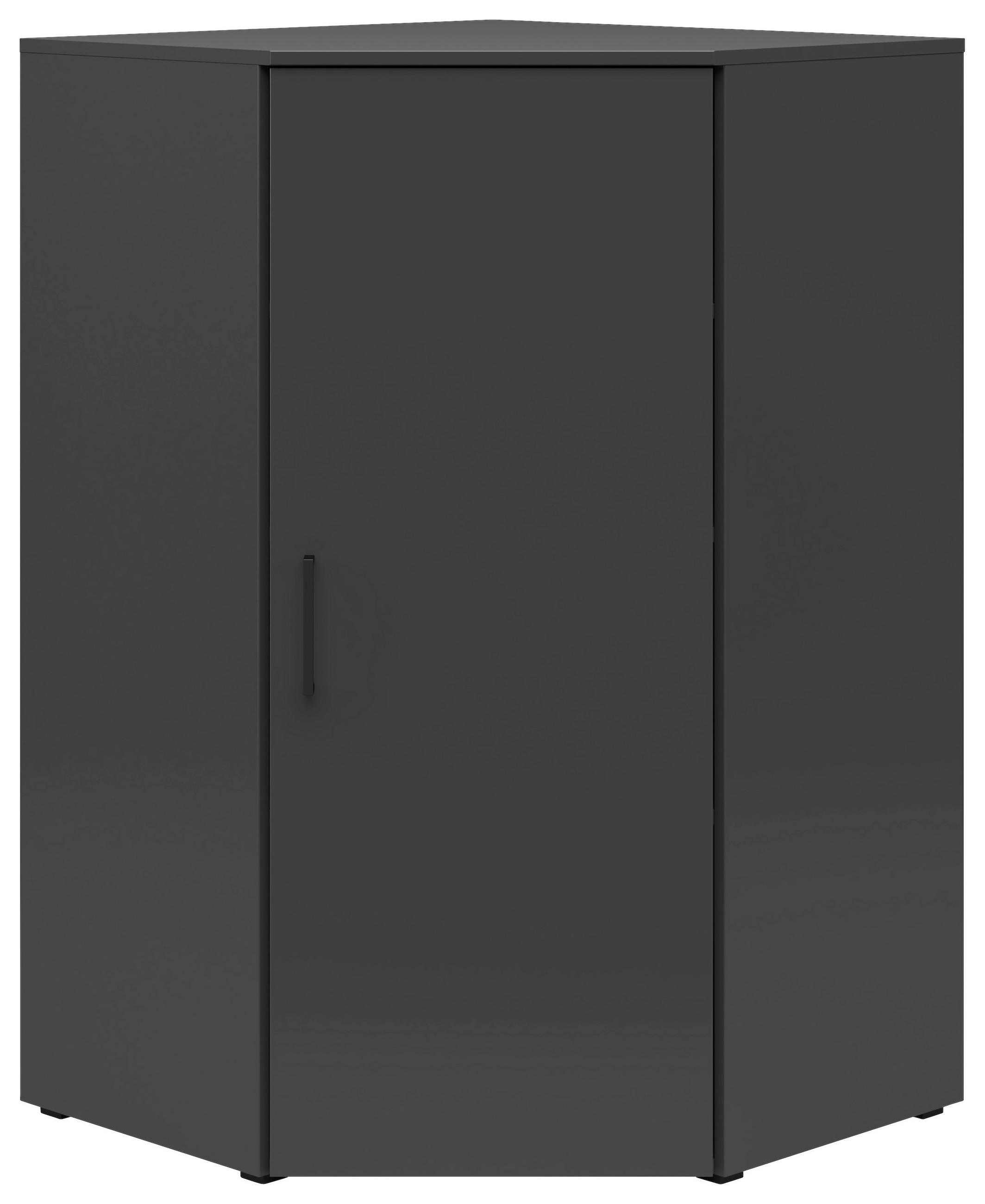 E-shop Carryhome ROHOVÁ KOMODA, grafitová, 71,5/115/71,5 cm