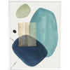 KUNSTDRUCK  - Blau/Weiss, Basics, Papier (30/1,5/40cm) - Monee