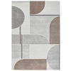 WEBTEPPICH 133/195 cm Valencia Grau, Weiß, Bordeaux  - Bordeaux/Weiß, Design, Textil (133/195cm) - Novel