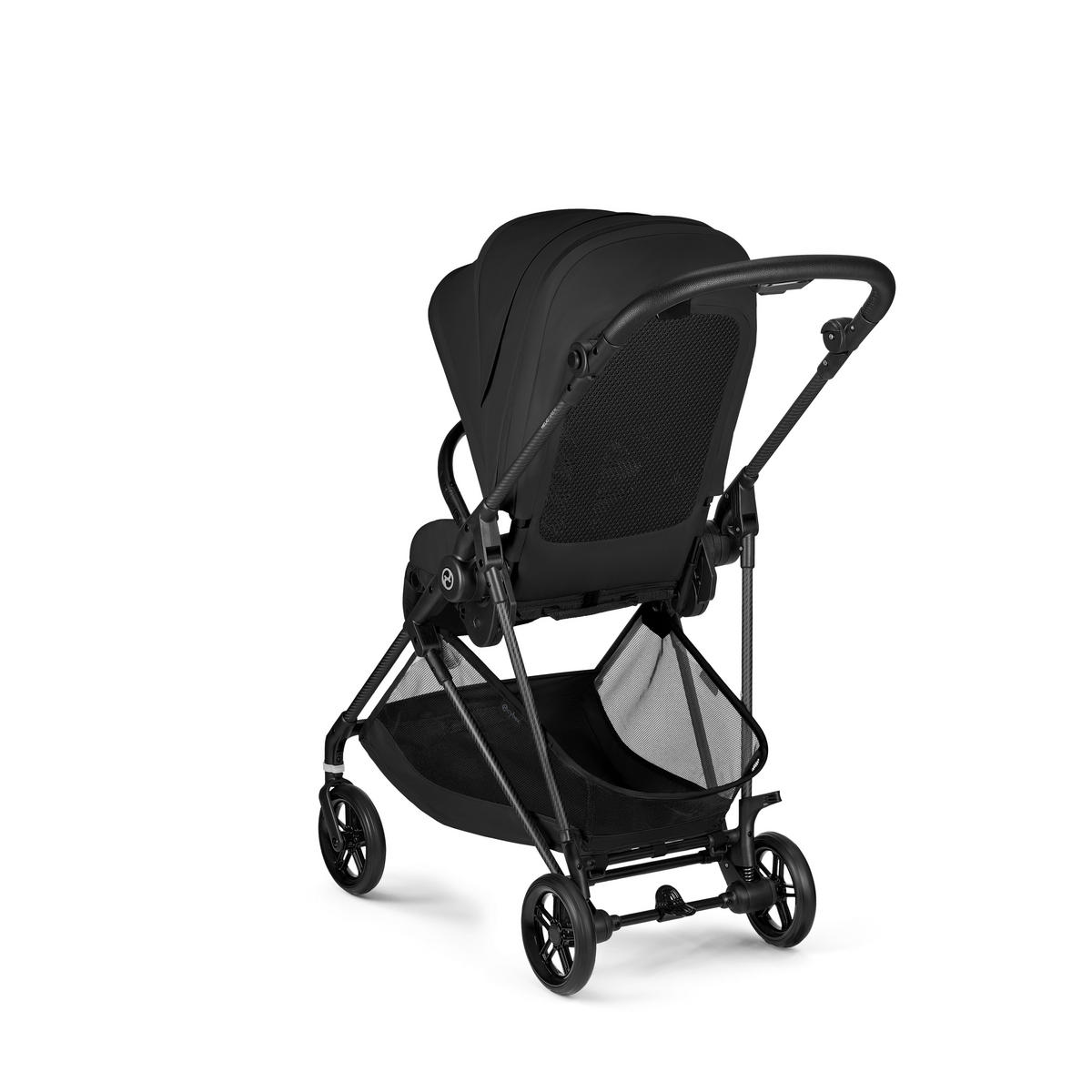 KINDERWAGEN  Melio Carbon  Magic Black  - Schwarz, Basics, Textil/Metall (82-91/49/96,5 - 107cm) - cybex GOLD