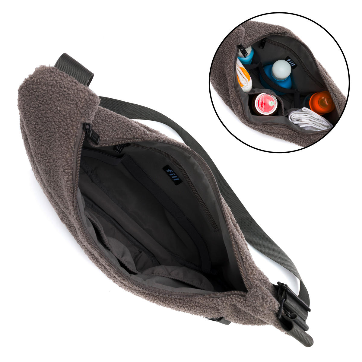 WICKELTASCHE  - Grau, Basics, Textil (42/7/34cm) - Fillikid