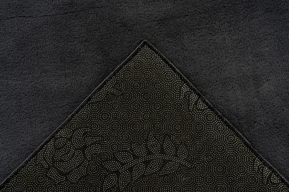 FLACHWEBETEPPICH 160/230 cm Graphitfarben rechteckig  - Graphitfarben, Basics, Textil (160/230cm) - Kayoom