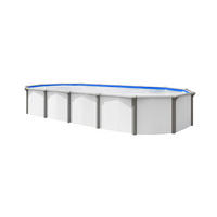 POOL-SET 610/360/132 cm  - Weiß/Grau, Basics (610/360/132cm)