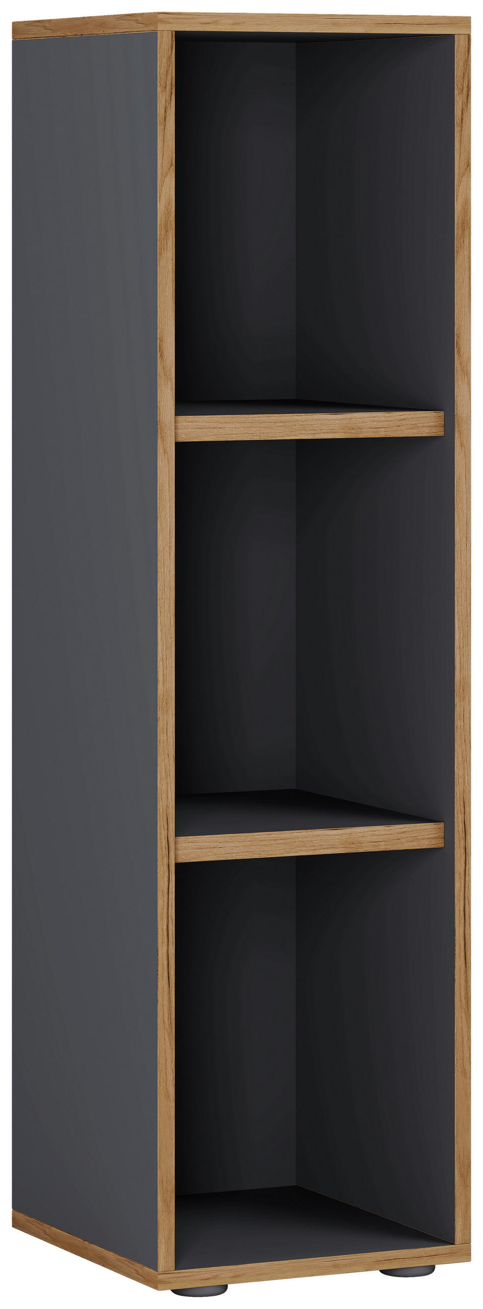 AKTENREGAL 30/110/33 cm  - Honigeiche/Anthrazit, Design, Holzwerkstoff/Kunststoff (30/110/33cm) - MID.YOU