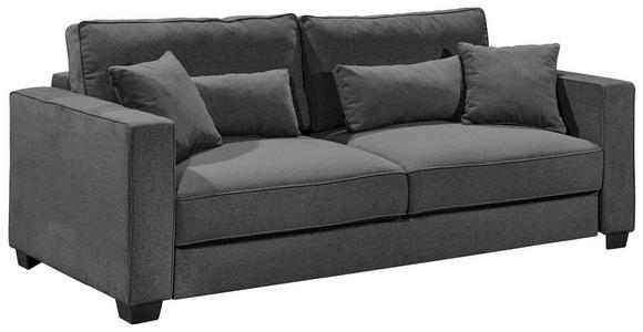 SCHLAFSOFA Mikrovelours Anthrazit  - Anthrazit/Schwarz, Design, Kunststoff/Textil (232/92/115cm) - Carryhome