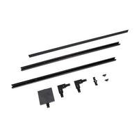 SCHIENENSYSTEM Track 200/16.5/7.5 cm  - Schwarz, Design, Metall (200/16.5/7.5cm) - Lucide