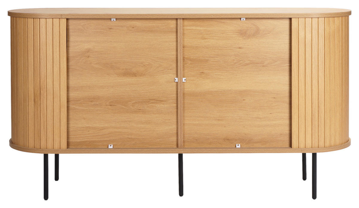 SIDEBOARD  140/76/40 cm  - Eichefarben/Schwarz, Lifestyle, Holz/Holzwerkstoff (140/76/40cm) - Lomoco