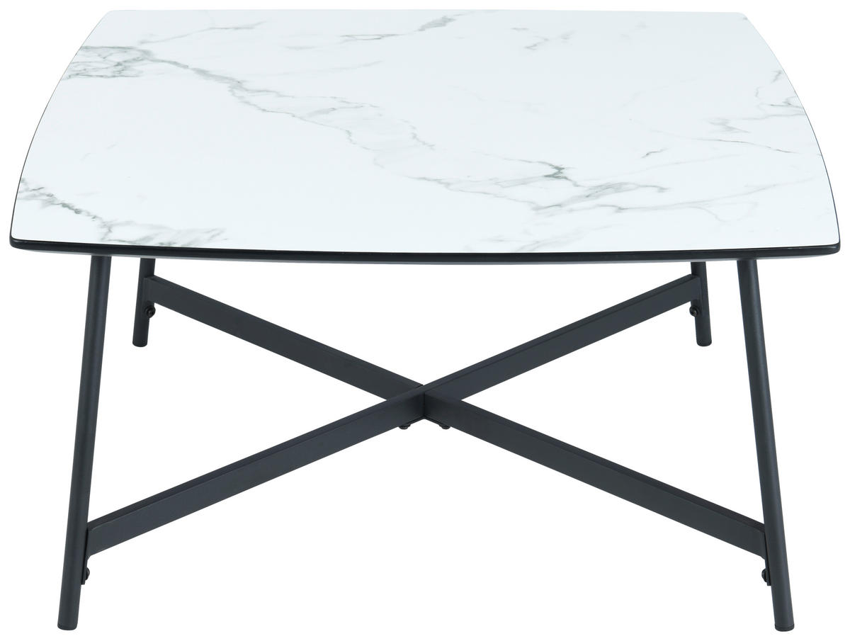 KONFERENČNÍ STOLEK, bílá, kov, kompozitní dřevo, 80/60/42 cm - bílá/černá, Design, kov/kompozitní dřevo (80/60/42cm) - MID.YOU