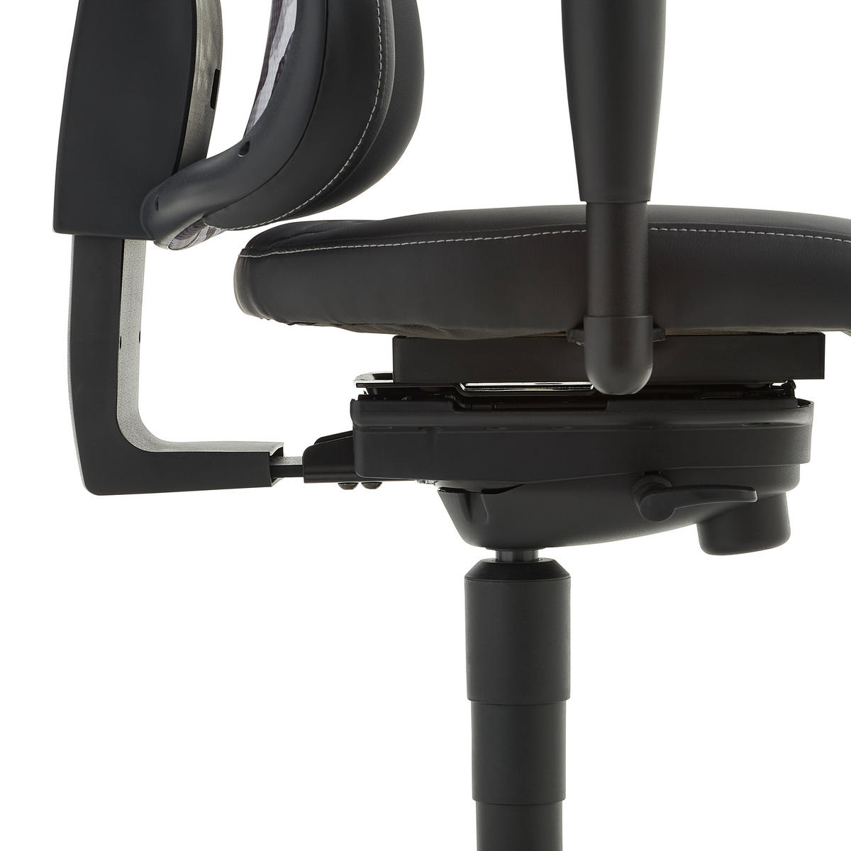 GAMINGSTUHL  in Lederlook Grau, Schwarz  - Schwarz/Grau, Design, Kunststoff/Textil (47,5/99-127/44cm) - Dieter Knoll