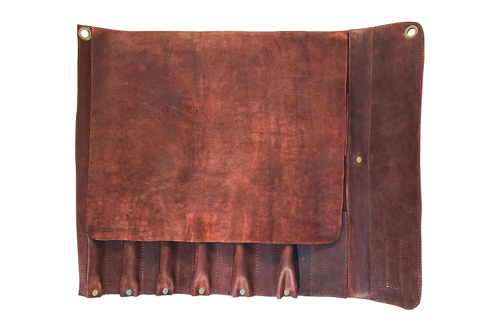 PRIBOR ZA KUVANJE - tamnobraon, Osnovno, koža (44/57cm) - Samura