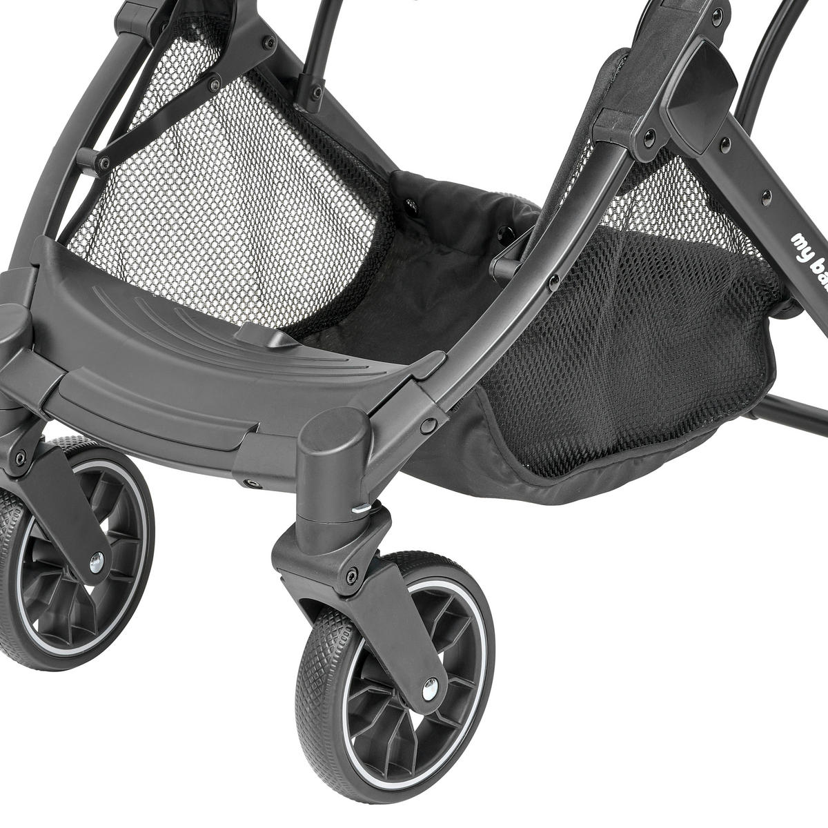KIŠOBRAN KOLICA  Dubai  - crna, Osnovno, tekstil/metal (70/51/103cm) - My Baby Lou