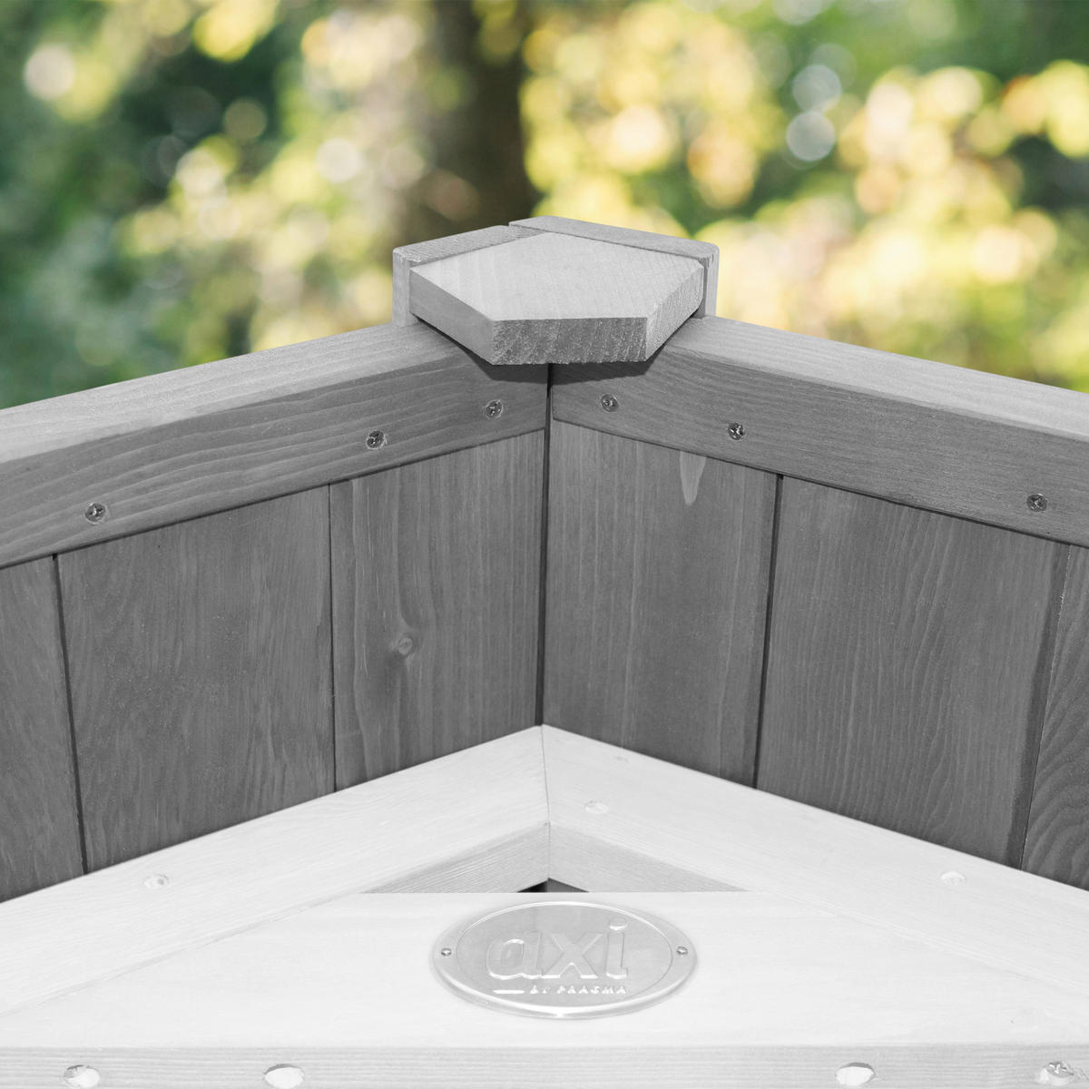 SPIELTURM 29,5/9,5/218 cm  - Weiss/Grau, Konventionell, Holz (29,5/9,5/218cm)