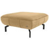 HOCKER Webstoff Messingfarben  - Messingfarben/Schwarz, Design, Textil/Metall (83/44/83cm) - LOOKS by W.Joop