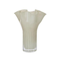 VÁZA, sklo, 29 cm - světle šedá, Trend, sklo (21,5/30,5cm) - Ambia Home