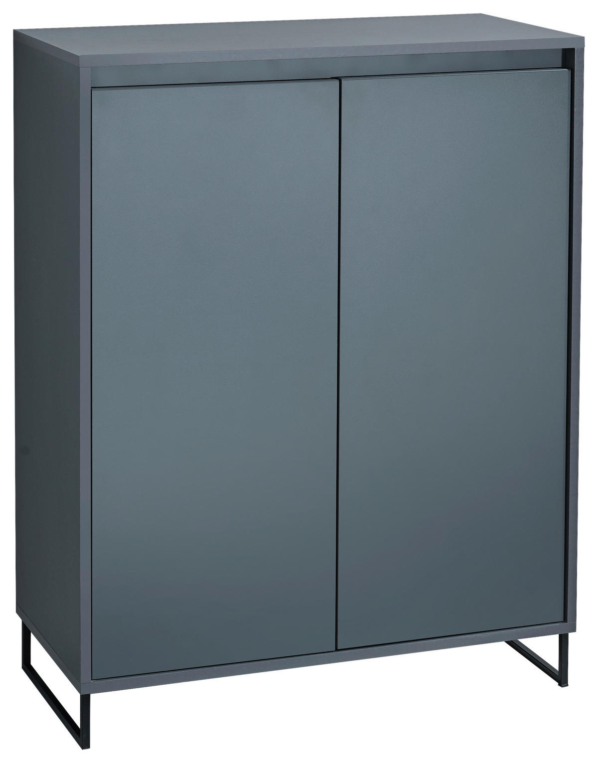 KOMMODE  in 80/103/38 cm  - Anthrazit/Schwarz, KONVENTIONELL, Holzwerkstoff/Metall (80/103/38cm) - Carryhome