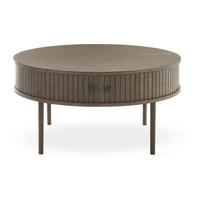SOFFBORD - mörkbrun, Design, trä (90/90/45cm) - Best Price
