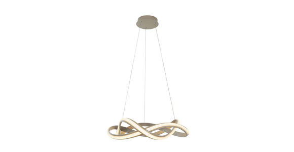 LED-HÄNGELEUCHTE 55/150 cm  - Cappuccino, Design, Kunststoff/Metall (55/150cm) - Novel