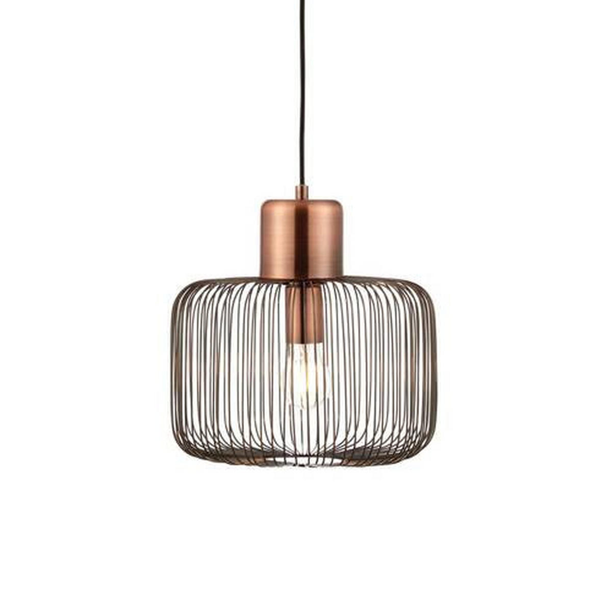 HÄNGELEUCHTE 30/130 cm  - Kupferfarben, Design, Metall (30/130cm) - ENDON