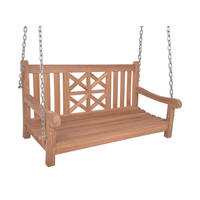 HÄNGEBANK - Braun/Teakfarben, MODERN, Holz (66/62/120cm) - Gardenson