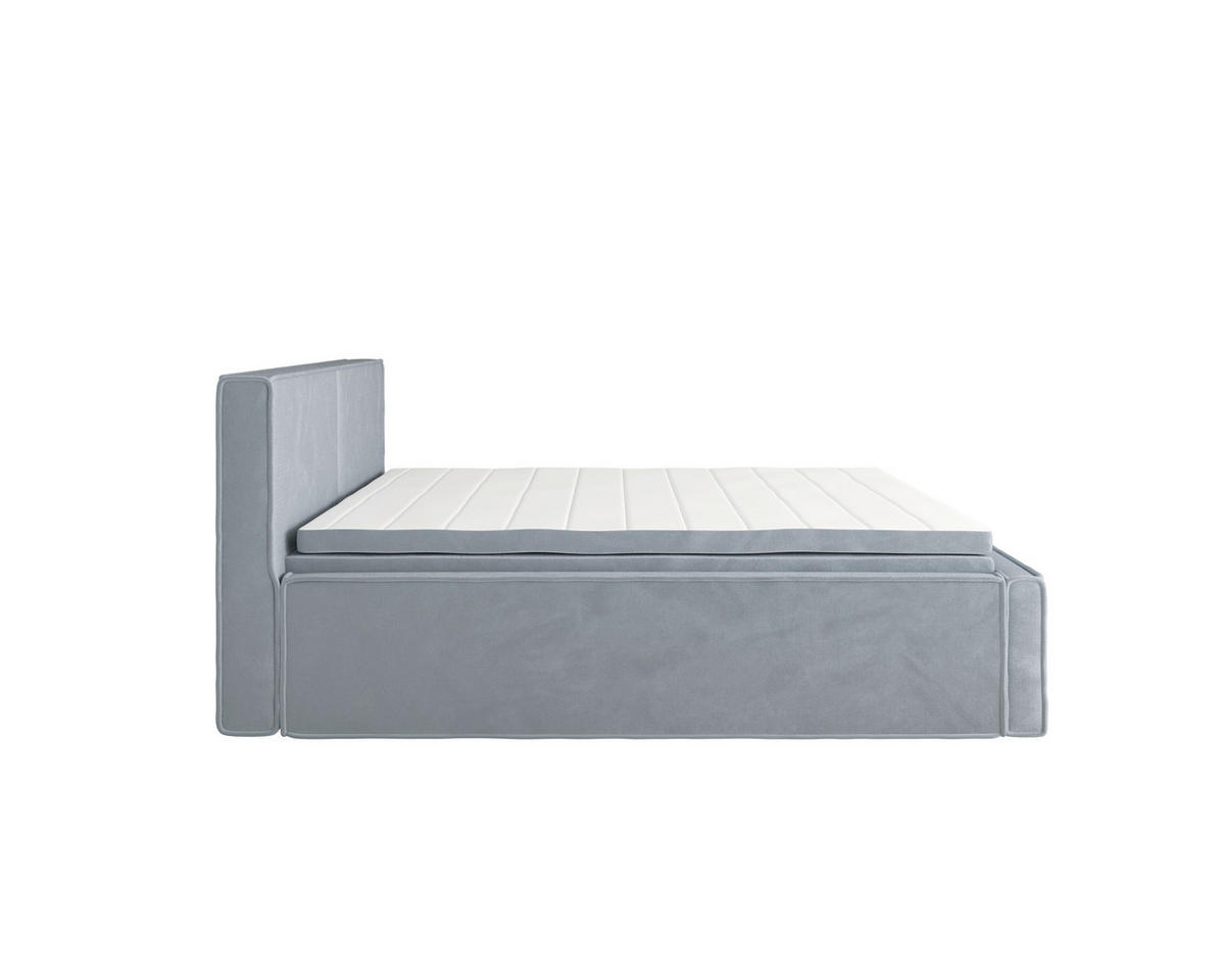 BOXBETT 180/200 cm  in Grau  - Grau, MODERN, Textil (180/200cm) - MID.YOU