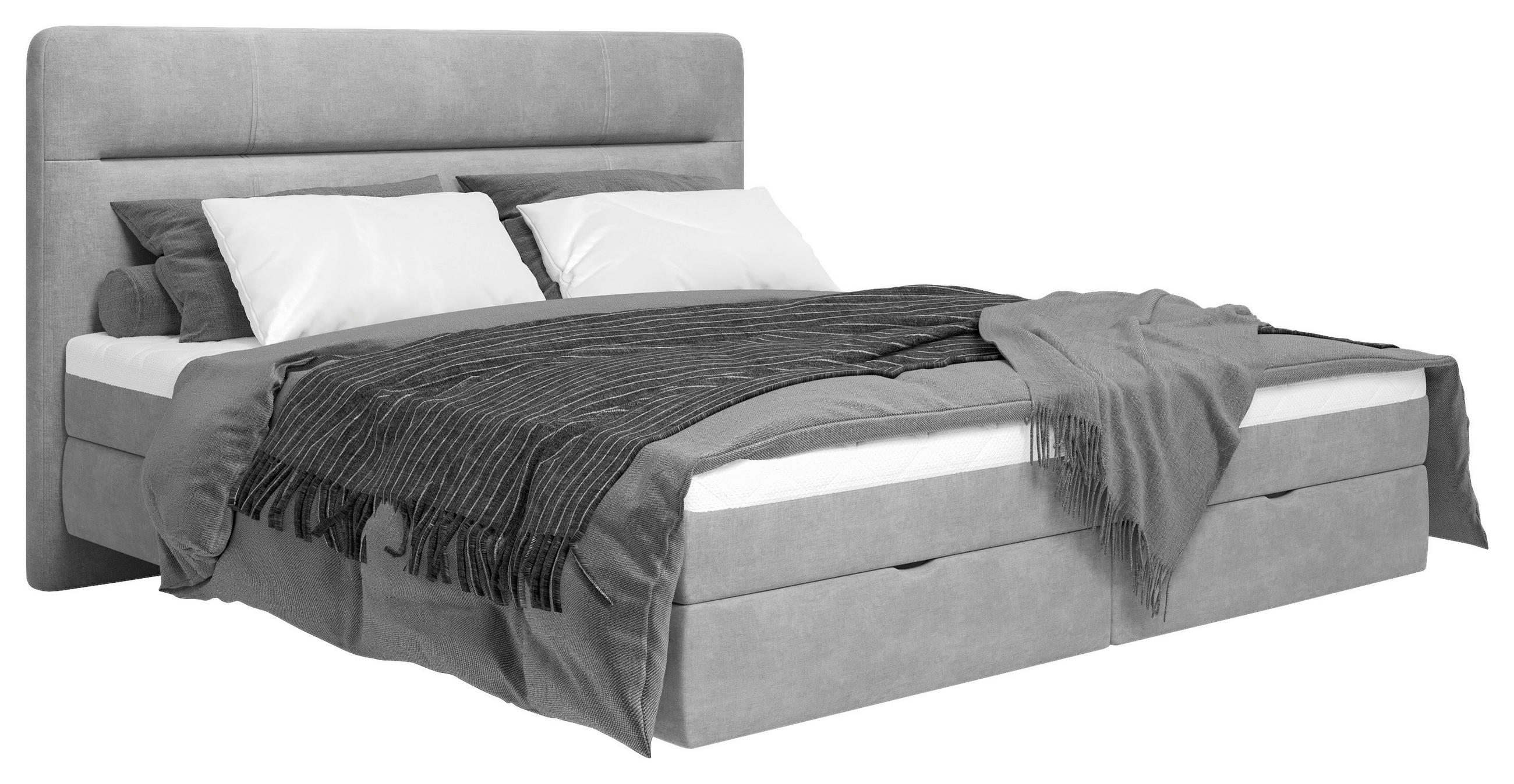 BOXBETT 180/200 cm  in Grau  - Grau, Modern, Holz/Holzwerkstoff (180/200cm) - MID.YOU