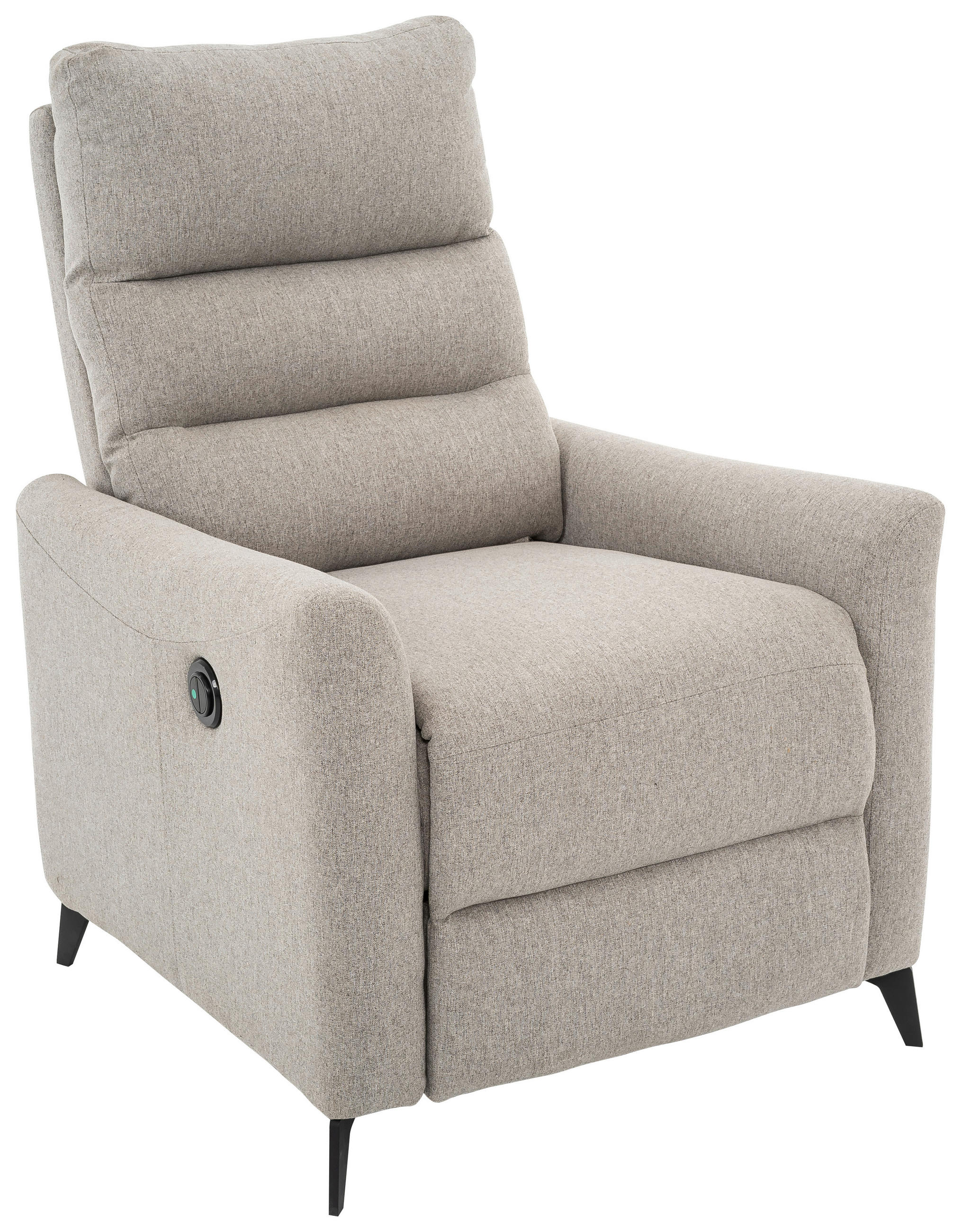 RELAXFÅTÖLJ i metall, textil grå, svart  - grå/svart, Design, metall/textil (72/100/89cm) - Livetastic
