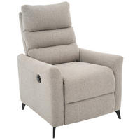 RELAXFÅTÖLJ i metall, textil grå, svart  - grå/svart, Design, metall/textil (72/100/89cm) - Livetastic
