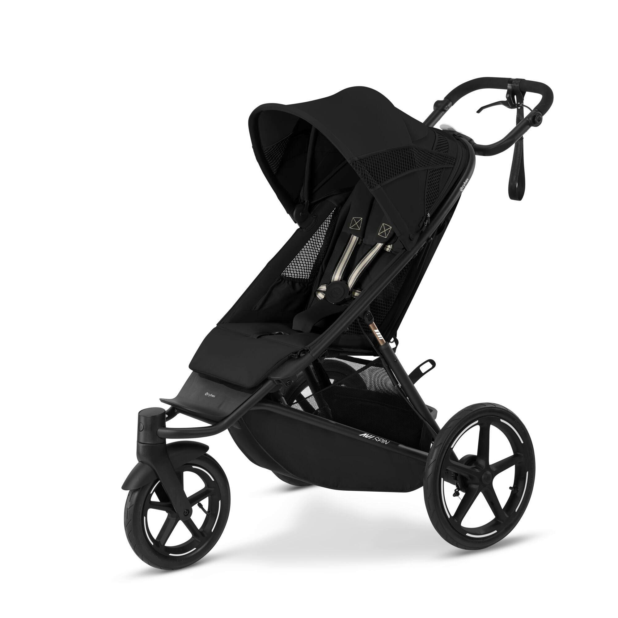 cybex Gold Jogger Avi Spin Schwarz 68.5x113x118.5 cm