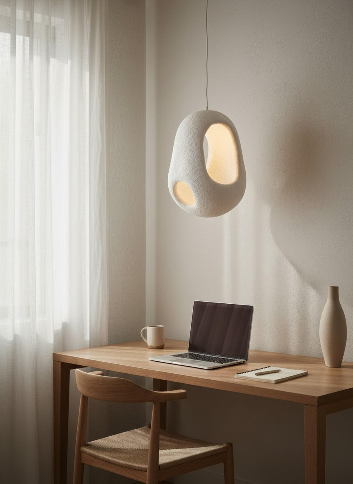 HÄNGELEUCHTE 39/120 cm   - Weiß, Design, Kunststoff/Metall (39/120cm) - Collet's Monde