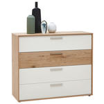 KOMMODE 123,8/103,6/46 cm Balkeneiche furniert  - Sandfarben/Eichefarben, KONVENTIONELL, Holz/Metall (123,8/103,6/46cm) - Dieter Knoll