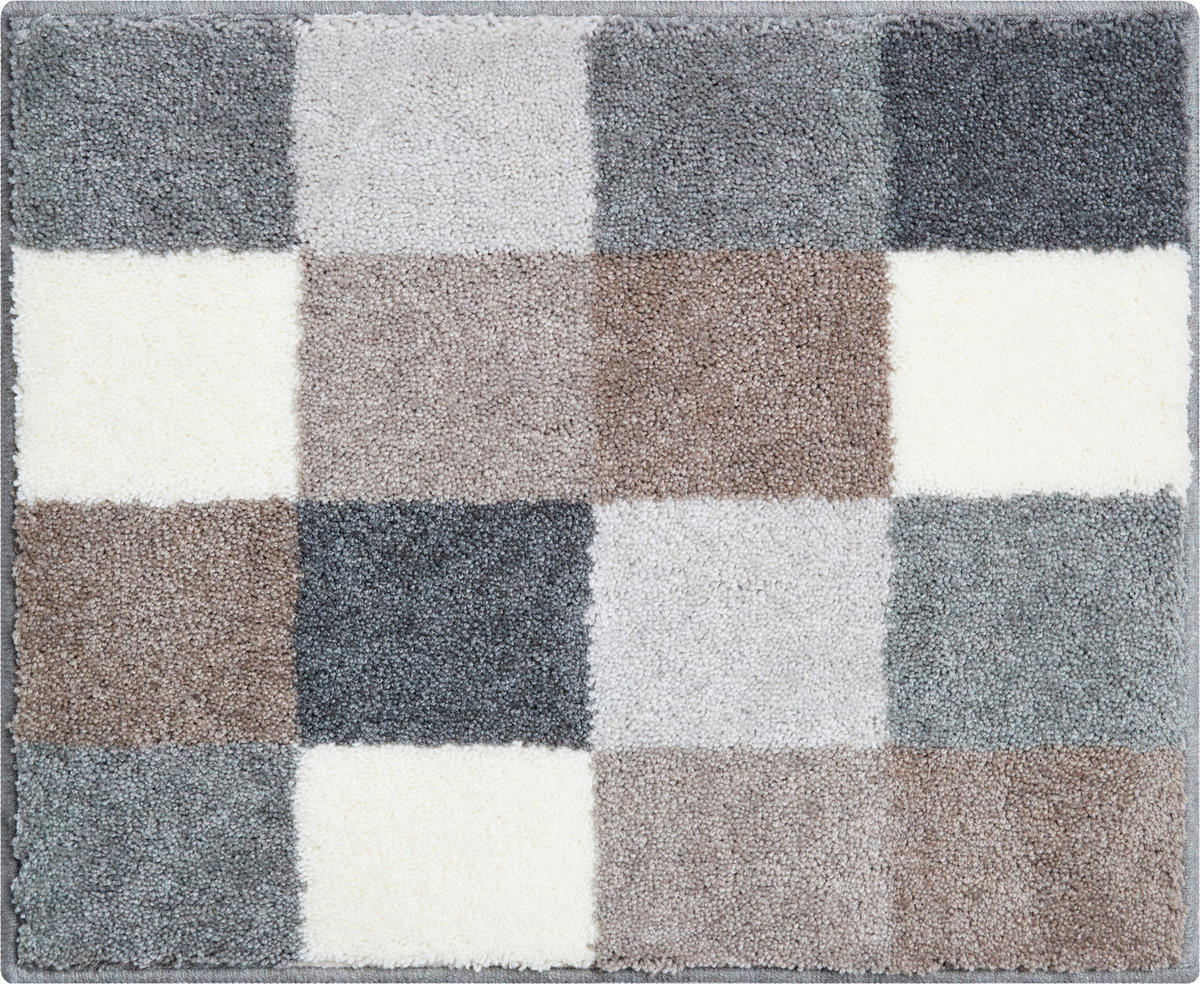 BIDET-VORLEGER Weiß, Beige 50/60 cm  - Beige/Weiß, Basics, Kunststoff/Textil (50/60cm) - Grund