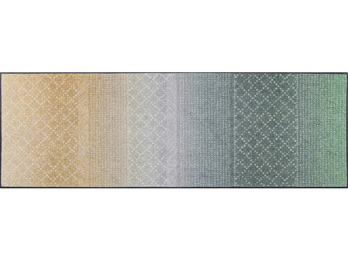 BĚHOUN, 60/180 cm, šedá, zelená, béžová - šedá/zelená, Design, textil/plast (60/180cm) - Esposa