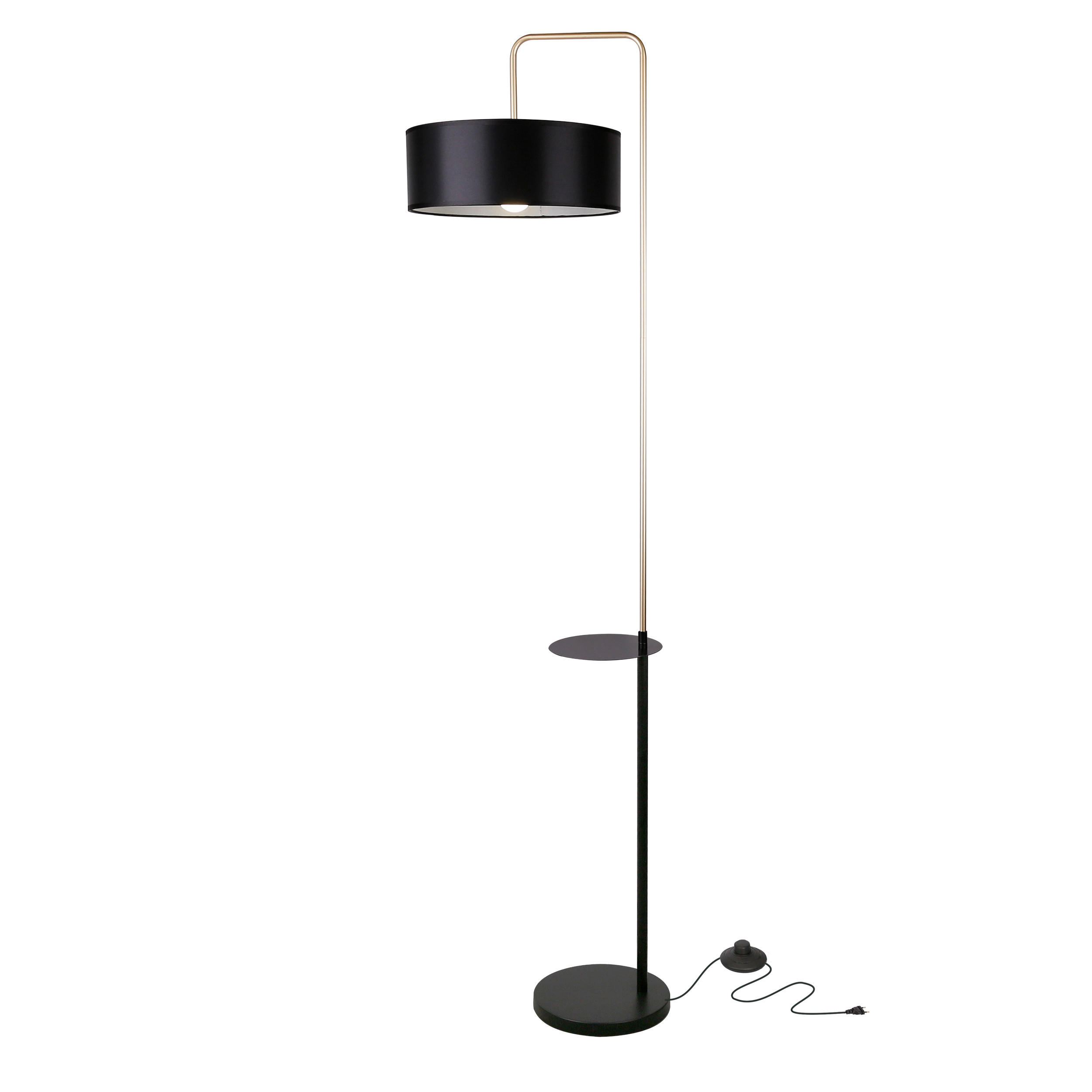 XXXLutz Stehleuchte Impact Schwarz 172x172x36 cm
